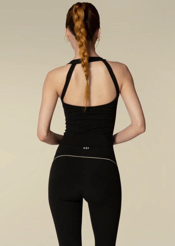 437 Activewear - The Studio Short - Black Crème