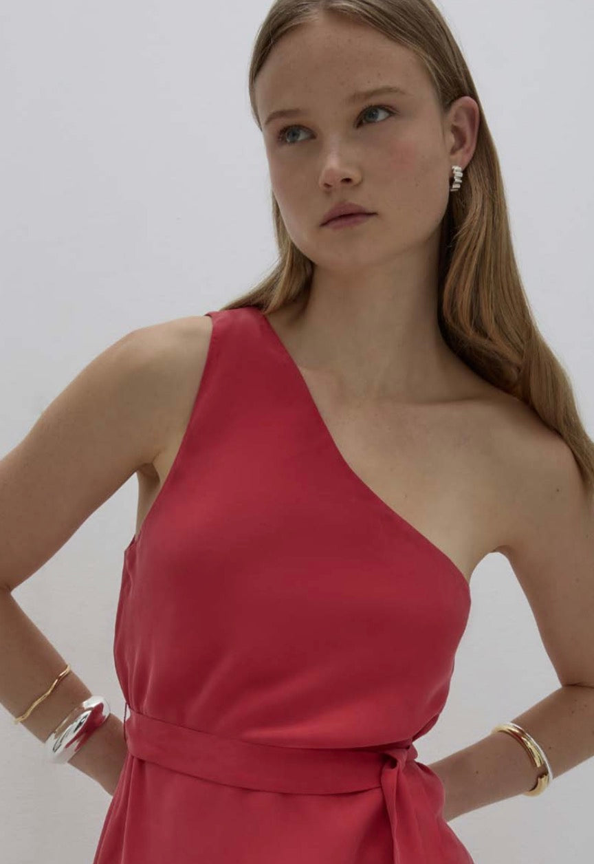 AMAYA CUPRO TIE TOP