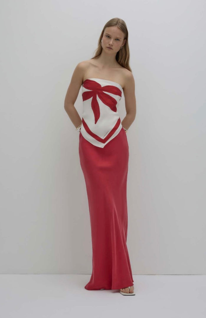 AMAYA CUPRO MAXI SKIRT
