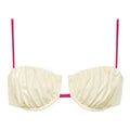 Montce - Cream Raspberry Binded Petal Bikini Top
