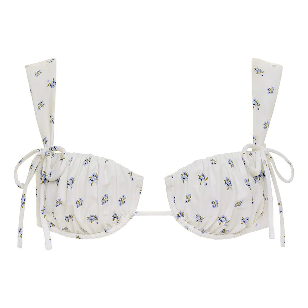 Montce - Heidi Floral Petal (Wide Straps) Bikini Top