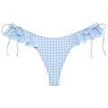 Montce - Peri Micro Gingham Uno Ruffle Bows Bikini Bottom