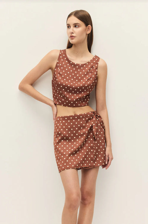 BEATRIX POLKA DOT TOP