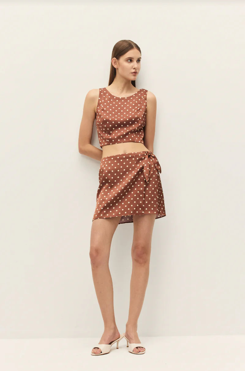 BEATRIX POLKA DOT TOP