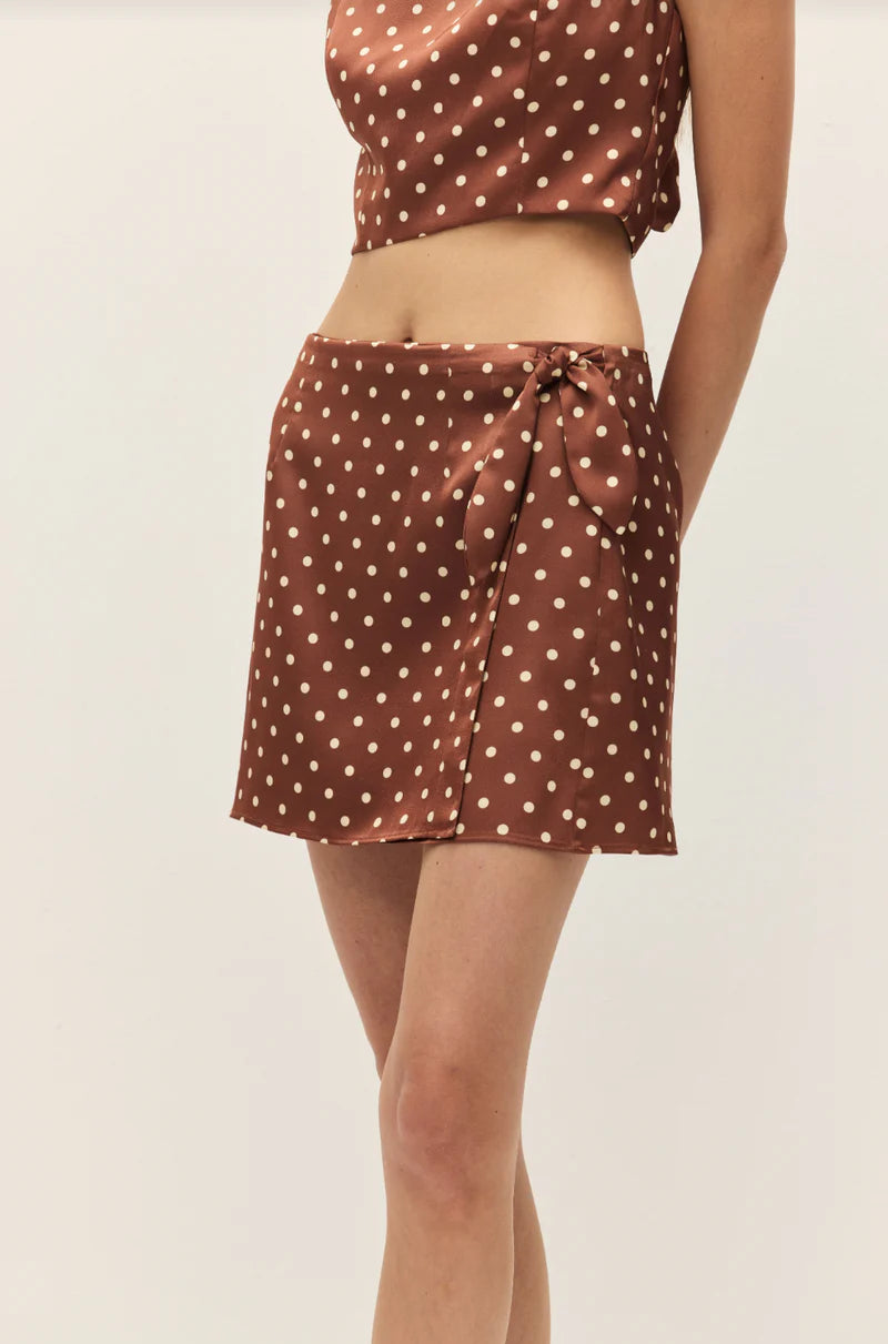 BEATRIX POLKA DOT MINI SKIRT