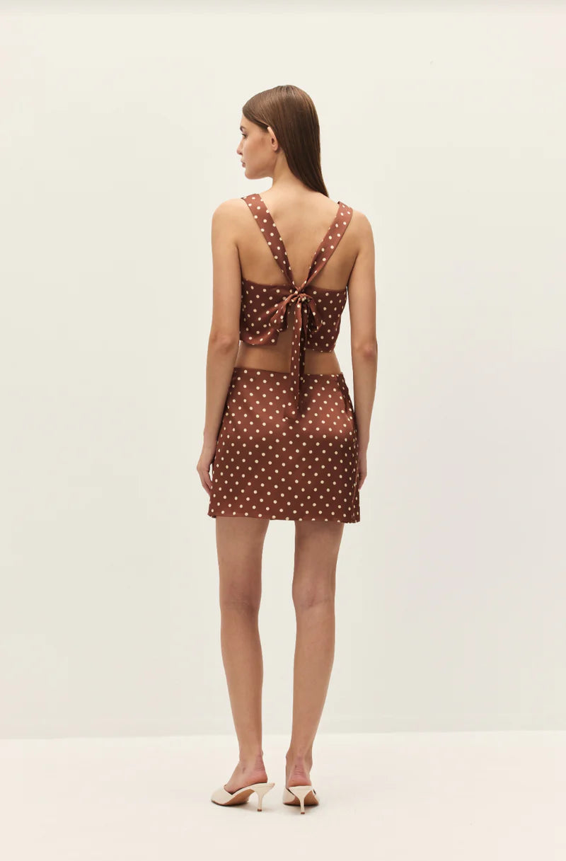 BEATRIX POLKA DOT MINI SKIRT