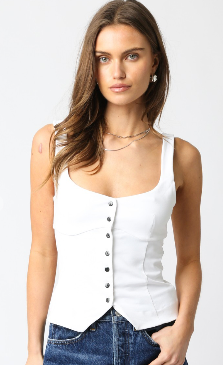 Paloma Button Top
