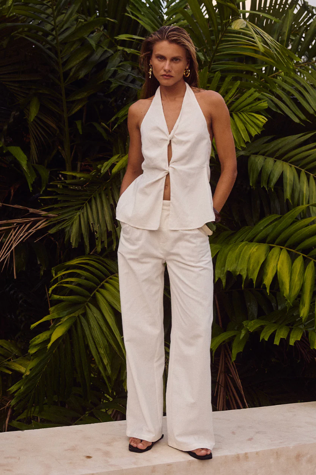 Runaway The Label - ROBYN TAILORED PANT - WHITE
