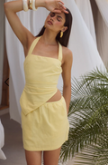 Runaway The Label - Etallia Mini Skirt - Lemon