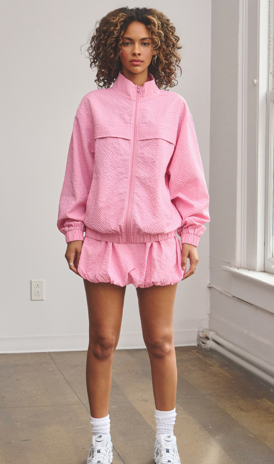 Light Textured Bubble Skort