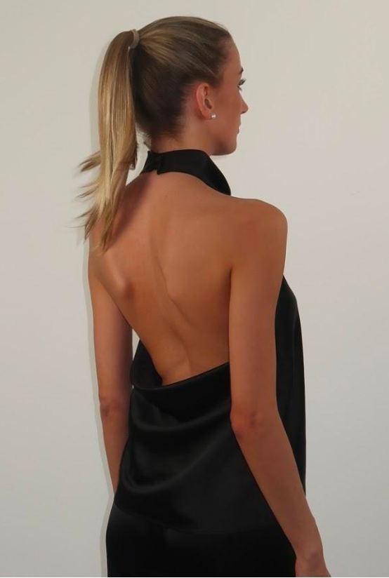 Satin Drape Top