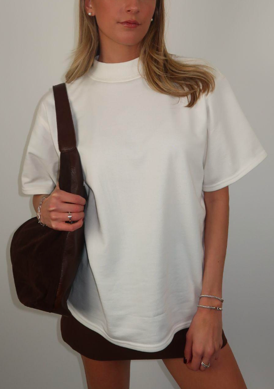 Mock Neck Tee