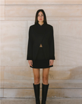 Crepe Crossover Blazer