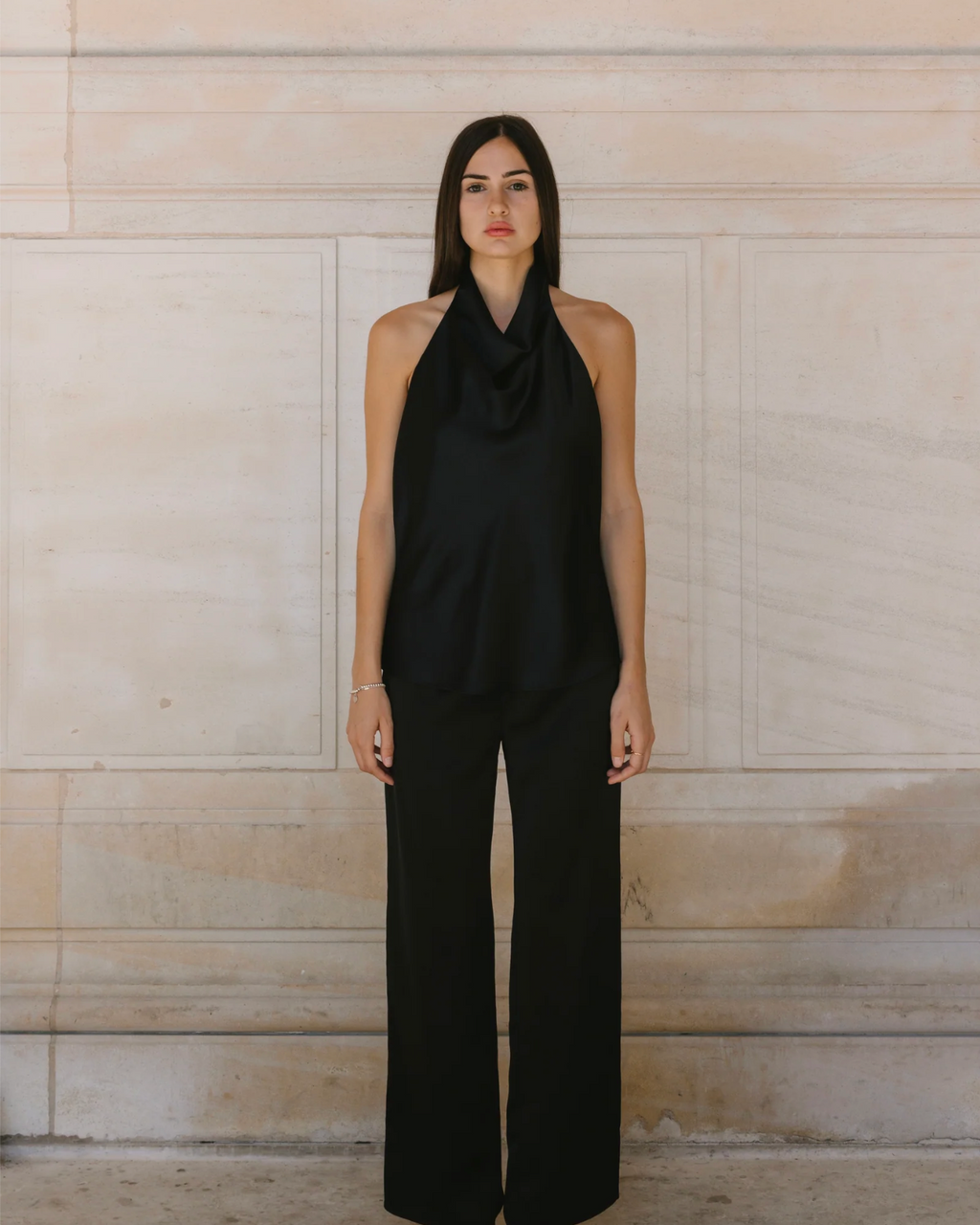 Satin Drape Top
