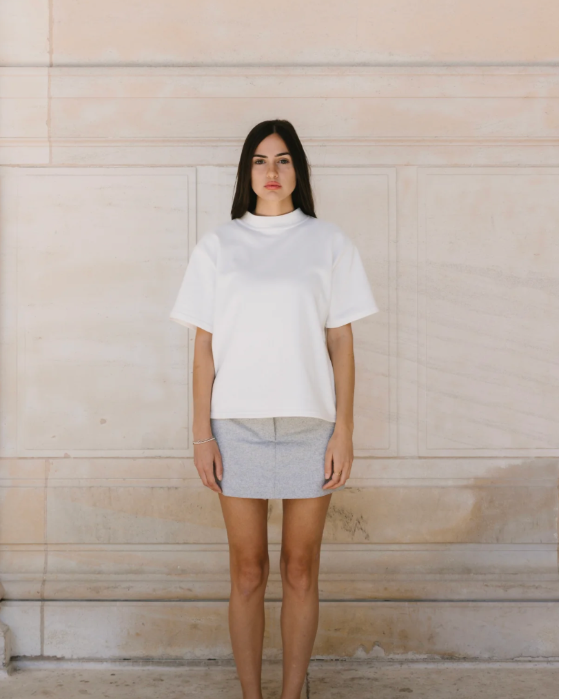 Mock Neck Tee