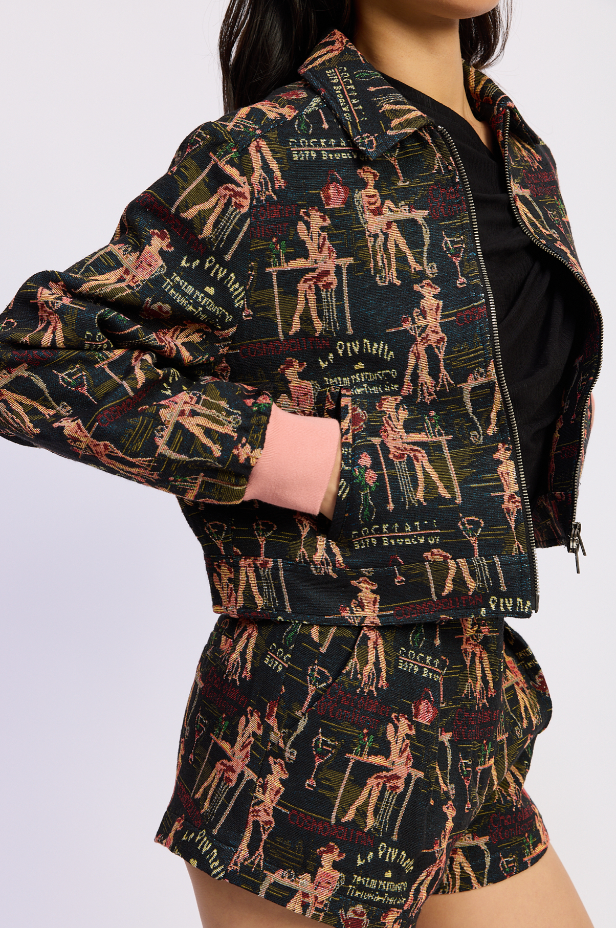 Cocktail hour fitted jacket