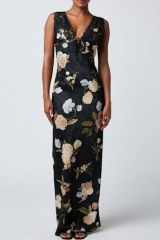 JUDITH LACE TRIM MAXI DRESS