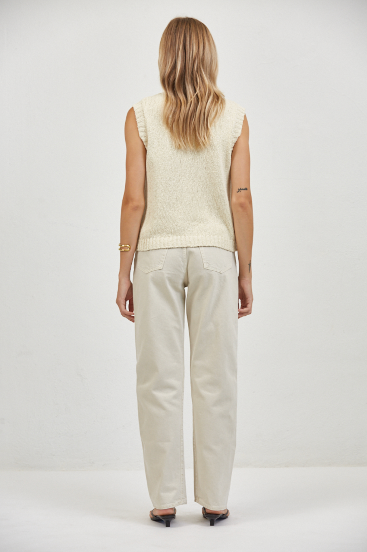 MOD BUTTONED VEST TOP