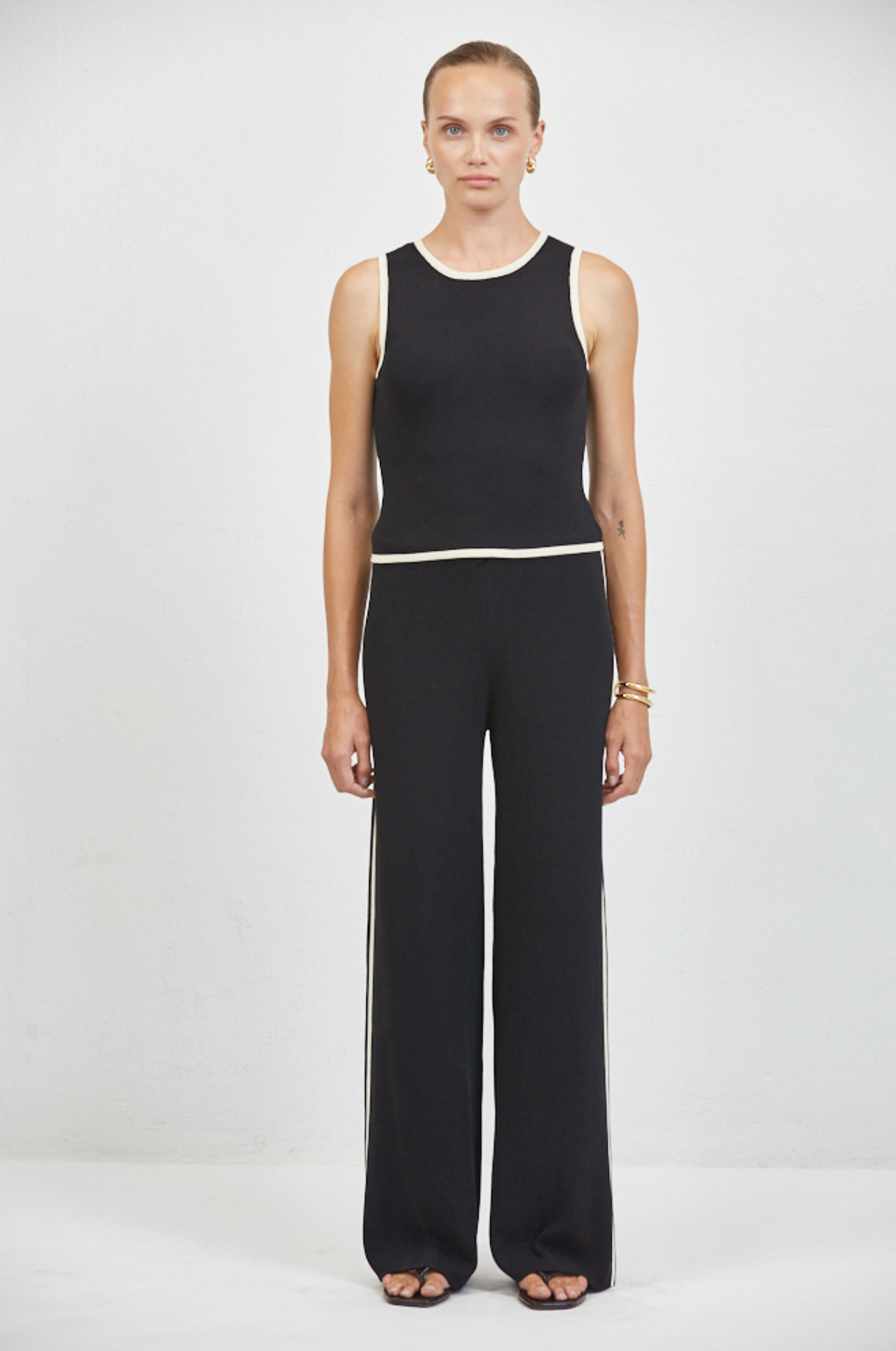 KNIT STRAIGHT LEG PANTS