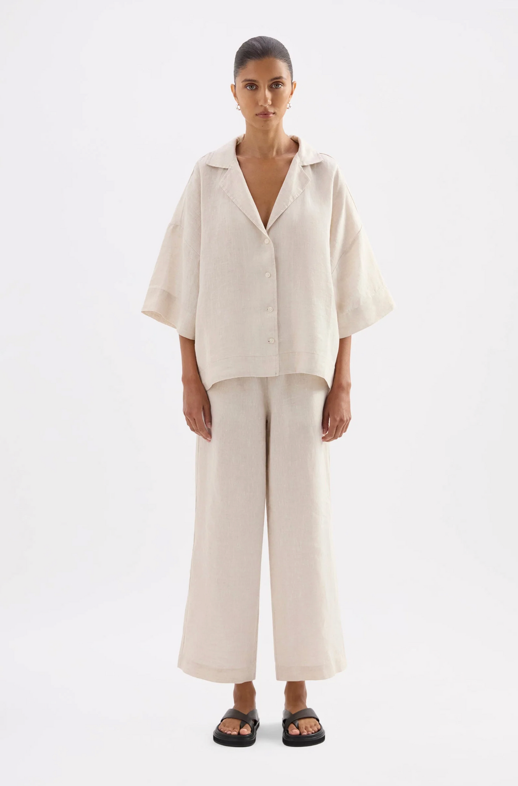 LOUNGE LINEN SHIRT