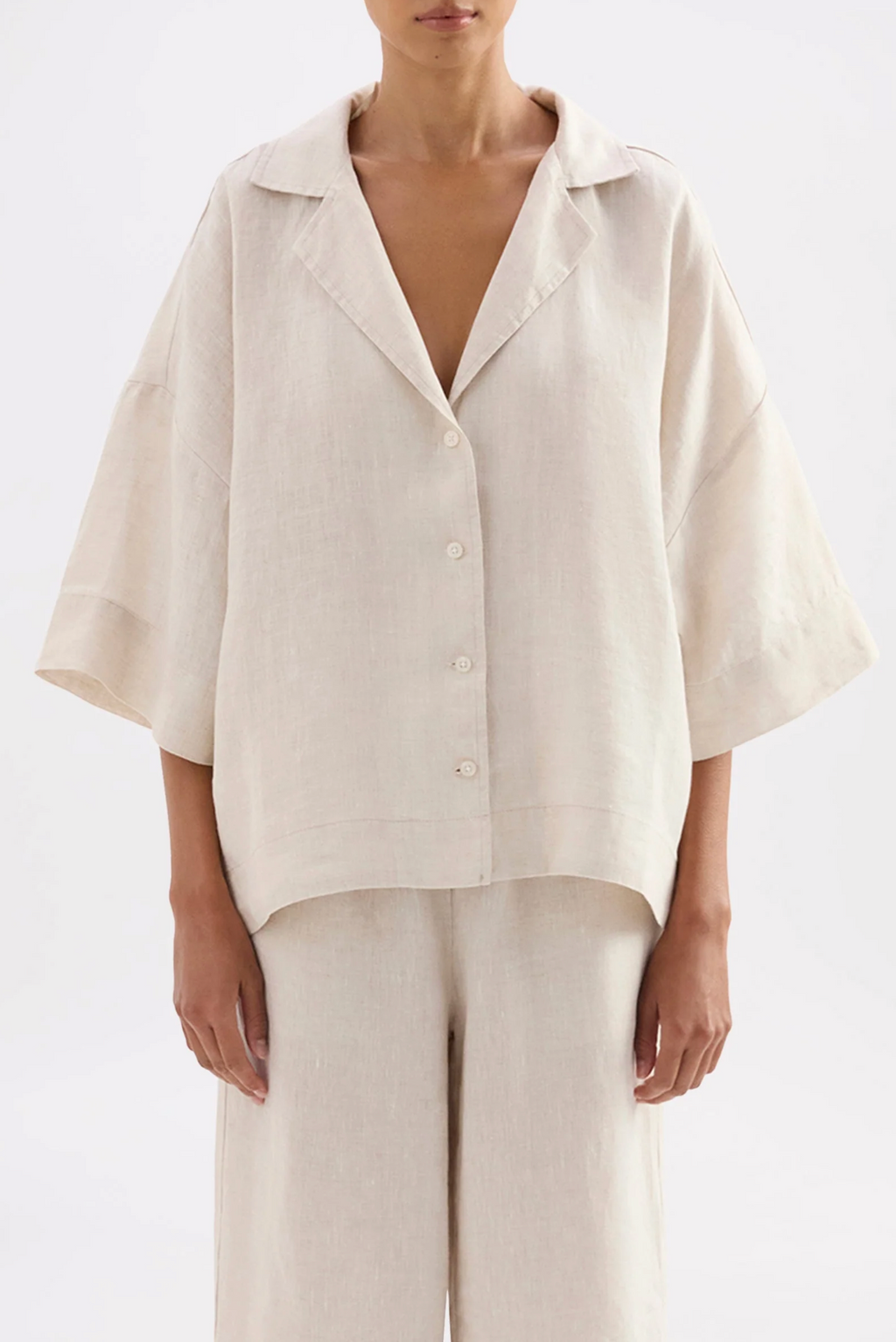 LOUNGE LINEN SHIRT