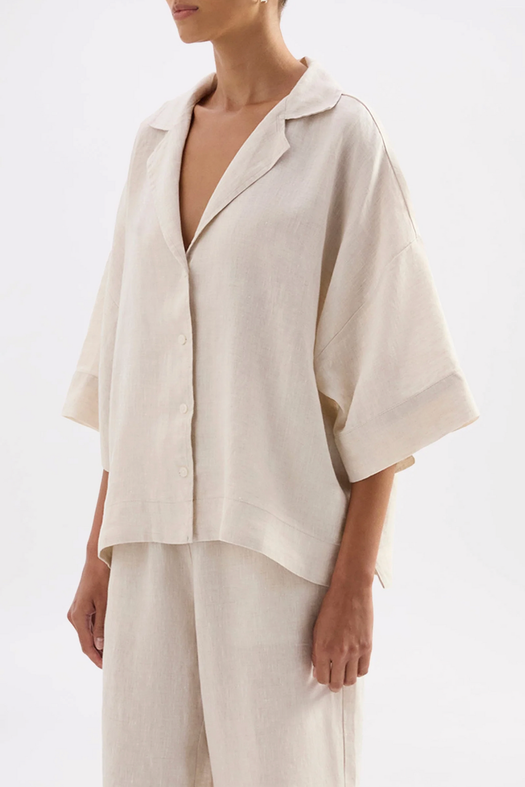 LOUNGE LINEN SHIRT