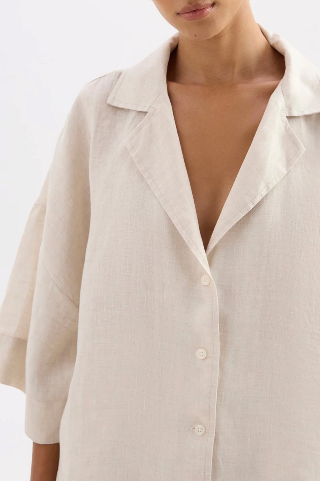 LOUNGE LINEN SHIRT