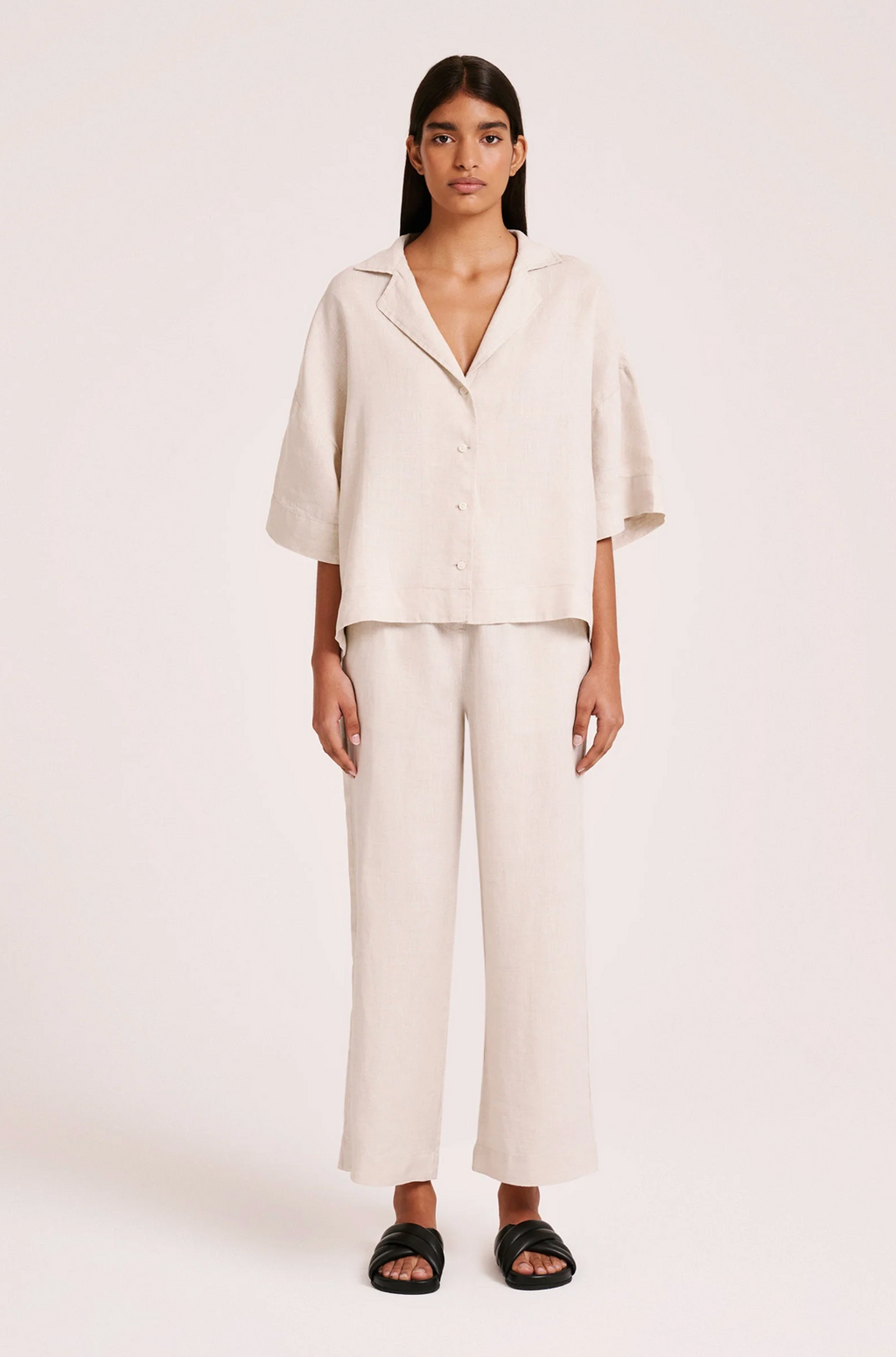 LOUNGE LINEN SHIRT