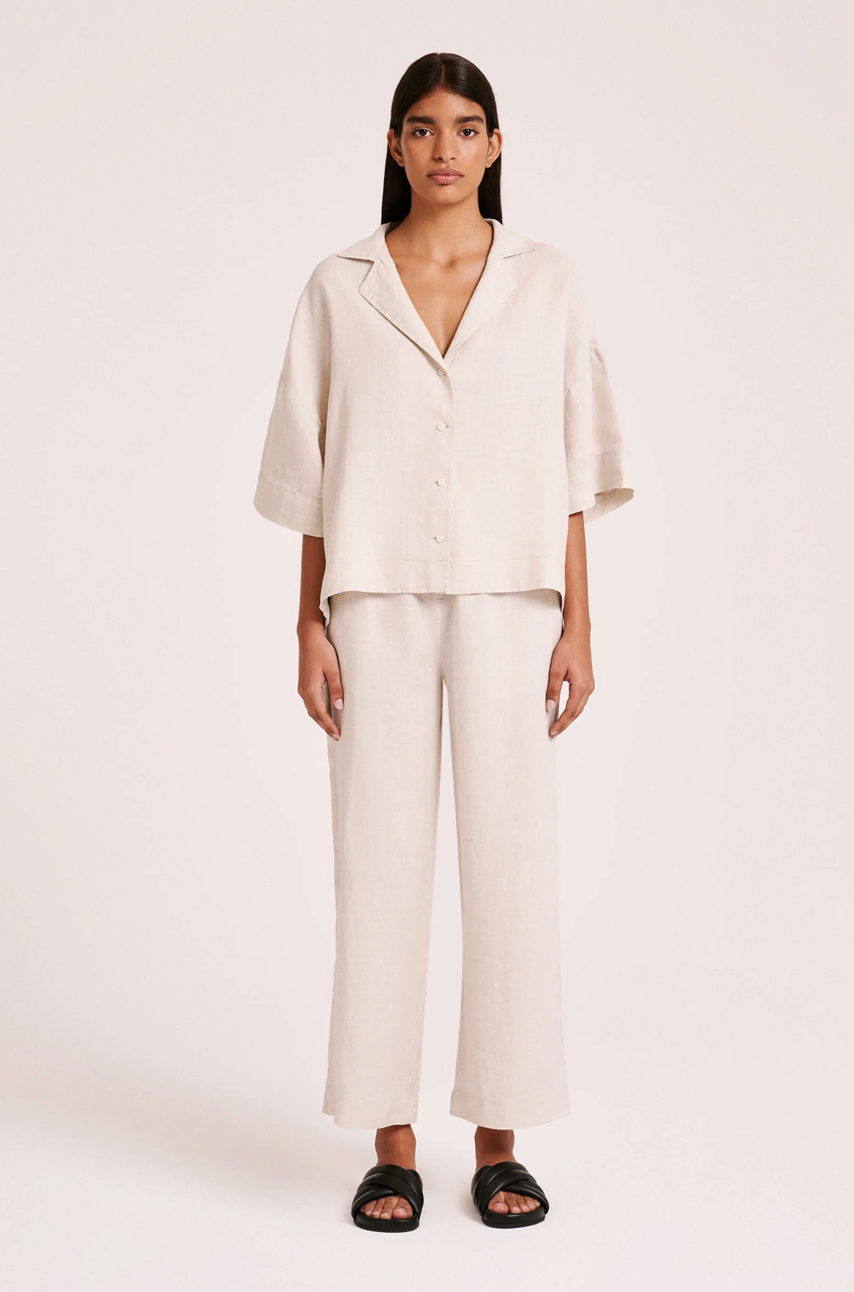 LOUNGE LINEN SHIRT