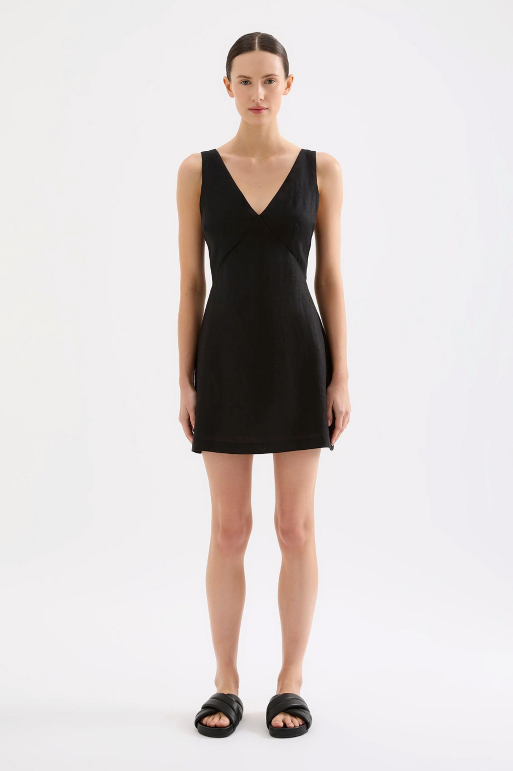BLAIR LINEN MINI DRESS