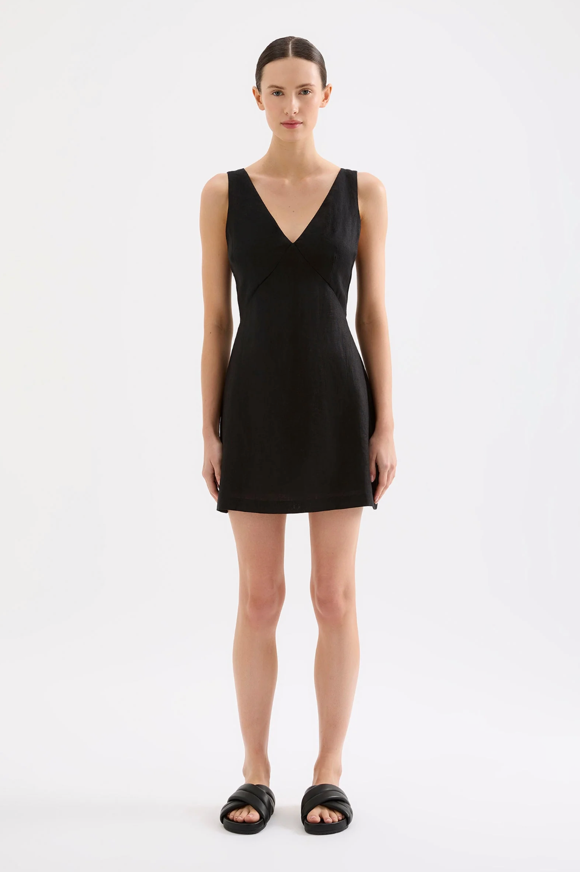 BLAIR LINEN MINI DRESS