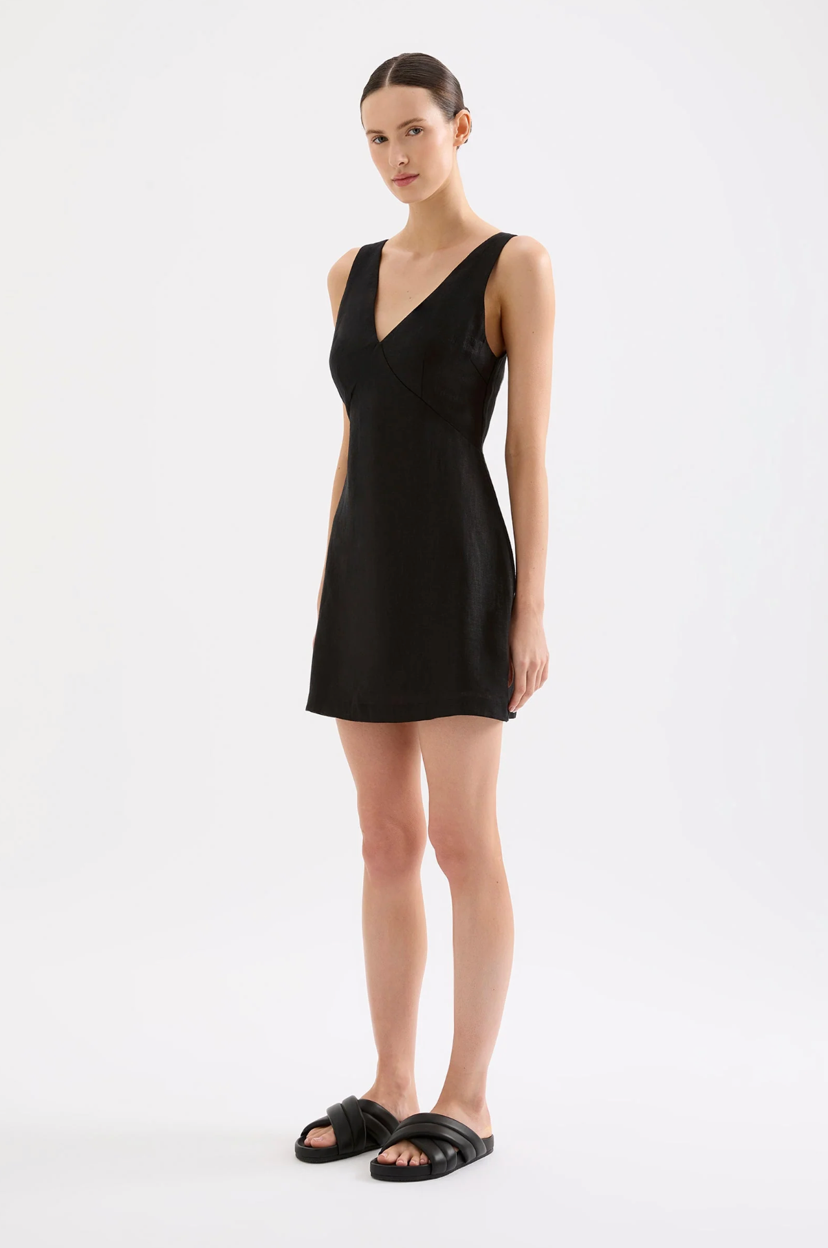 BLAIR LINEN MINI DRESS