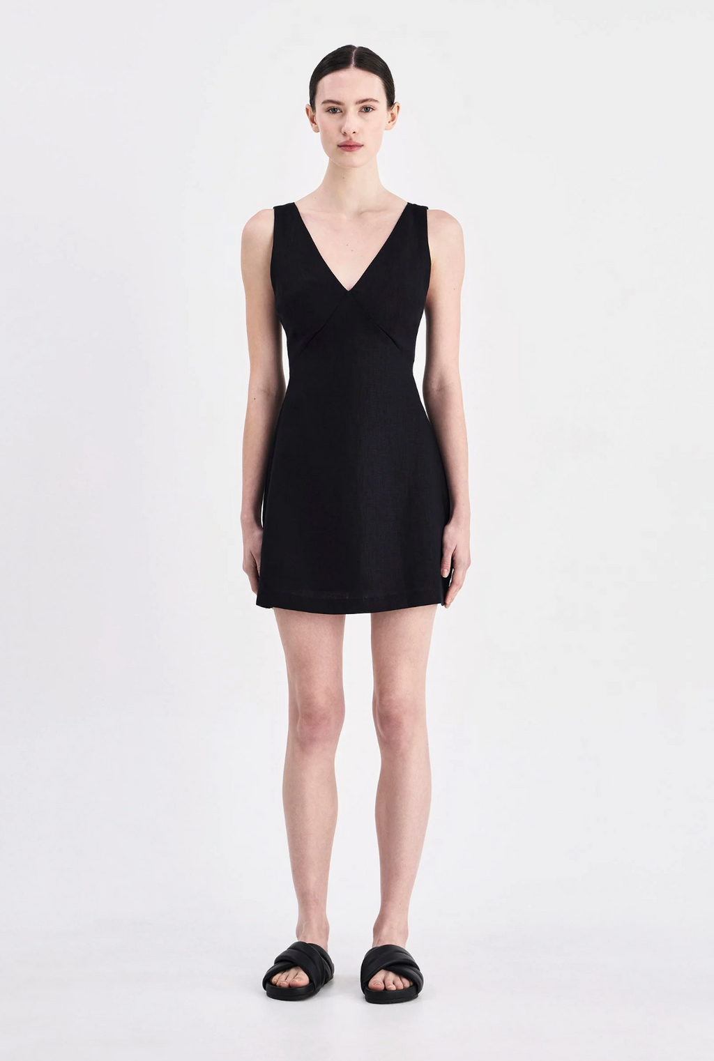BLAIR LINEN MINI DRESS