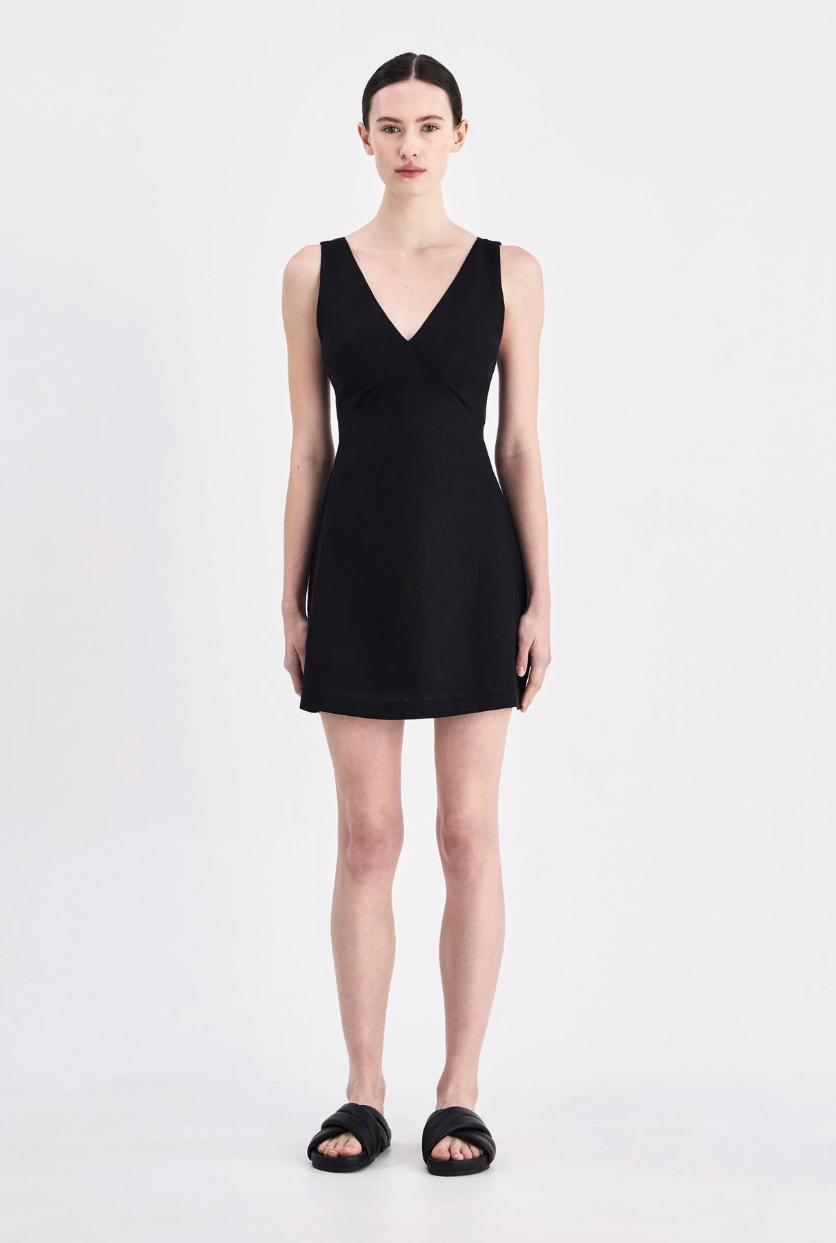BLAIR LINEN MINI DRESS
