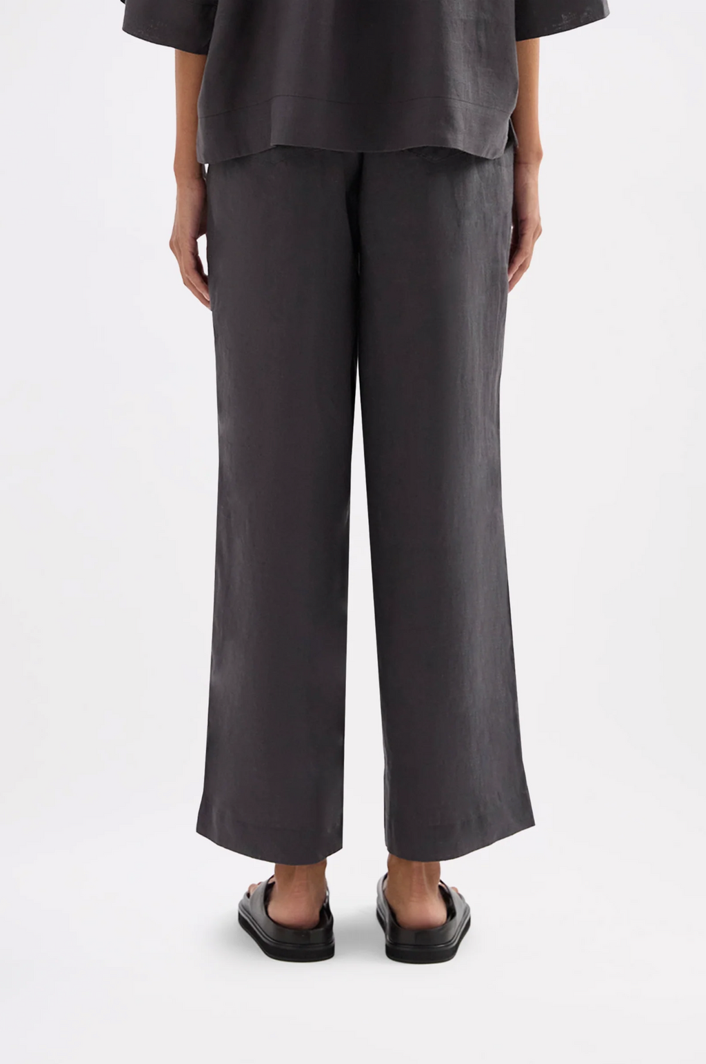 LOUNGE LINEN CROP PANT