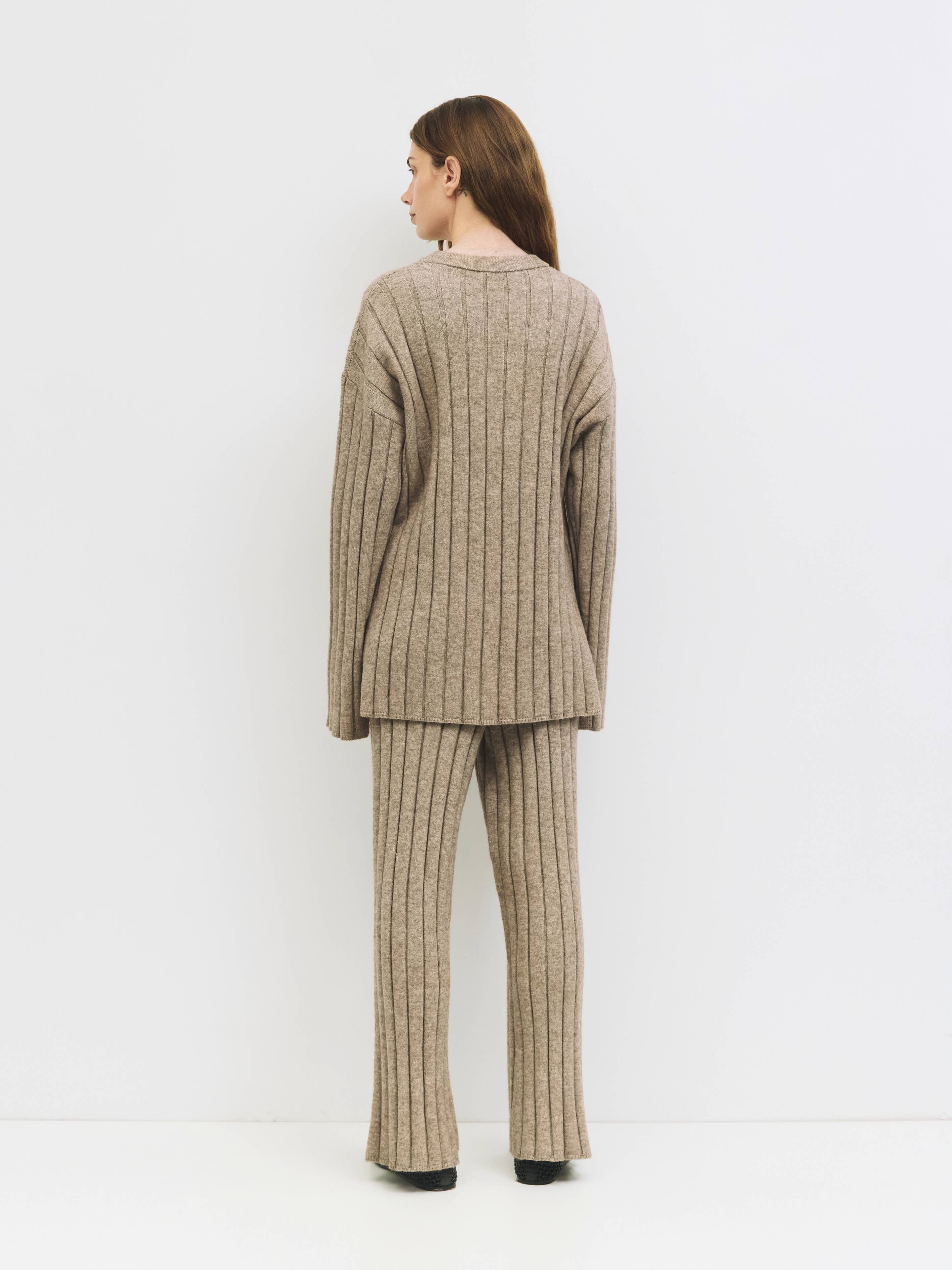 The Dakota Sweater | Ribbed Knit Lounge Sweater