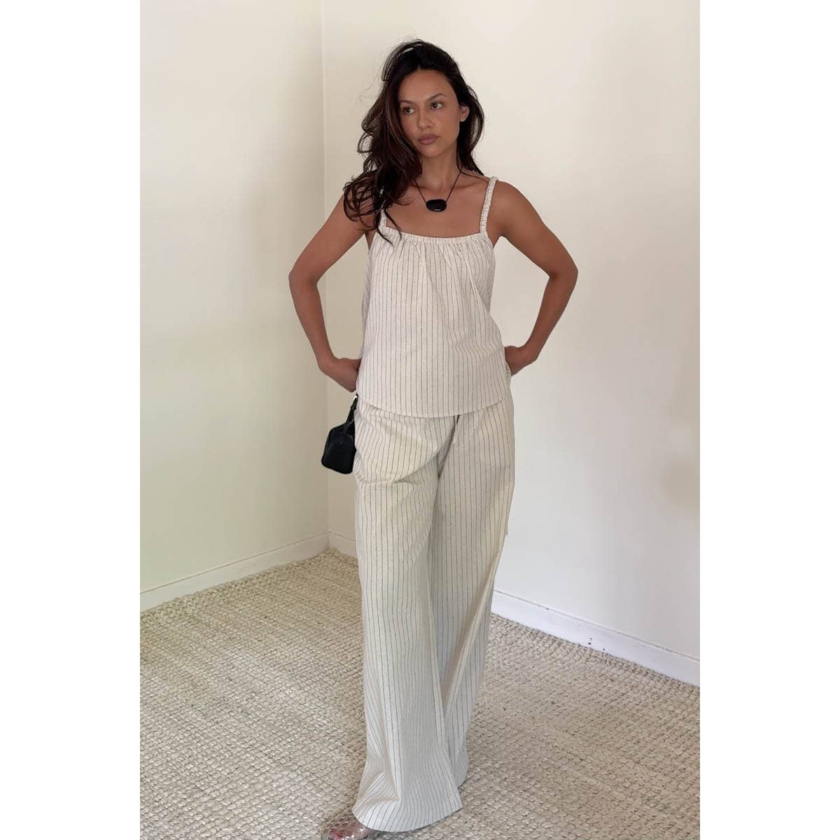 Linen Stripe Pants
