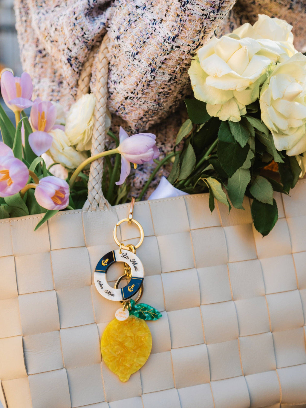 Hand-painted Lifesaver Bag Charm + Keychain
