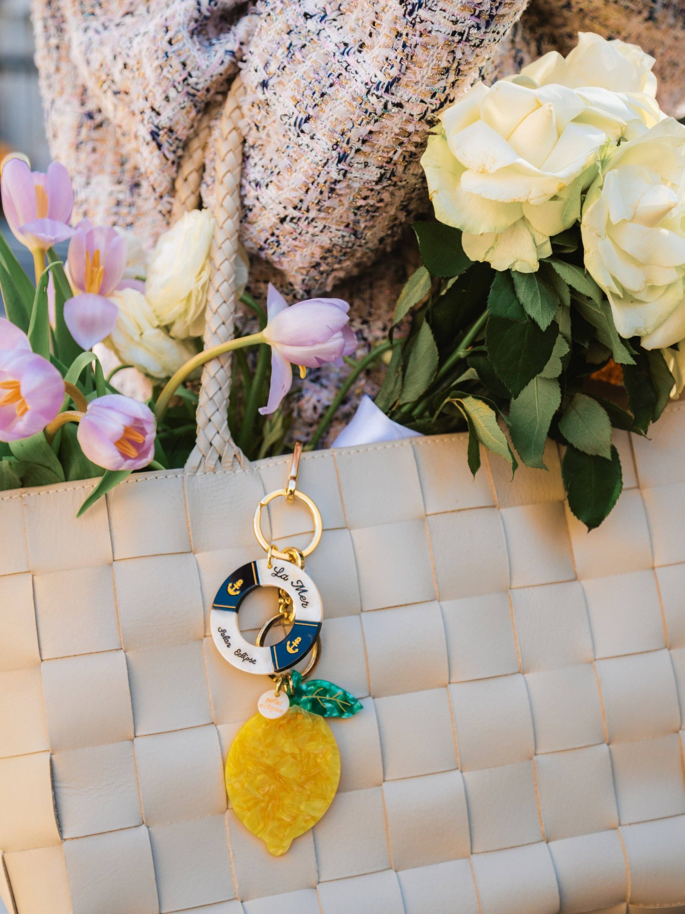 Hand-painted Lifesaver Bag Charm + Keychain