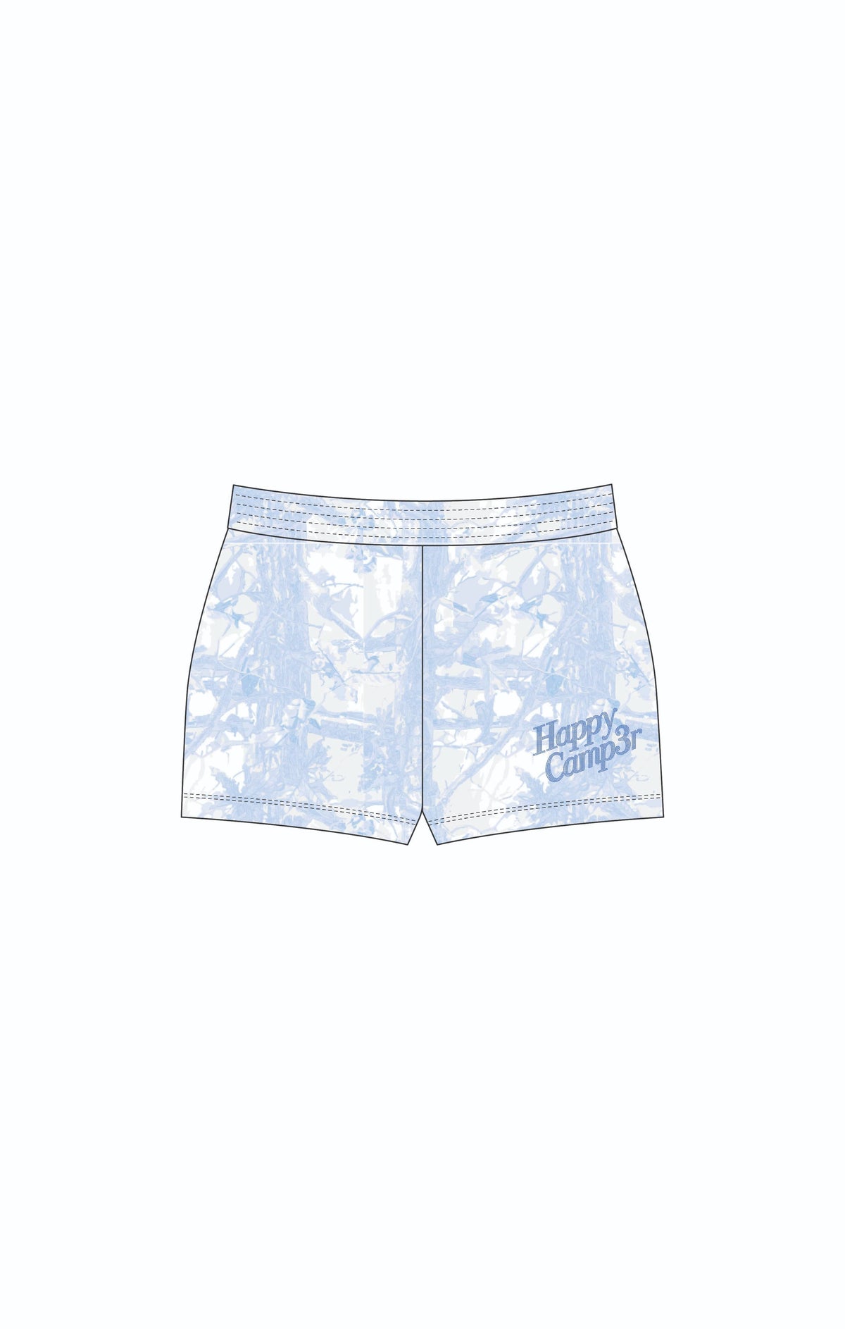 BLUE CAMO ELLIE SHORTS