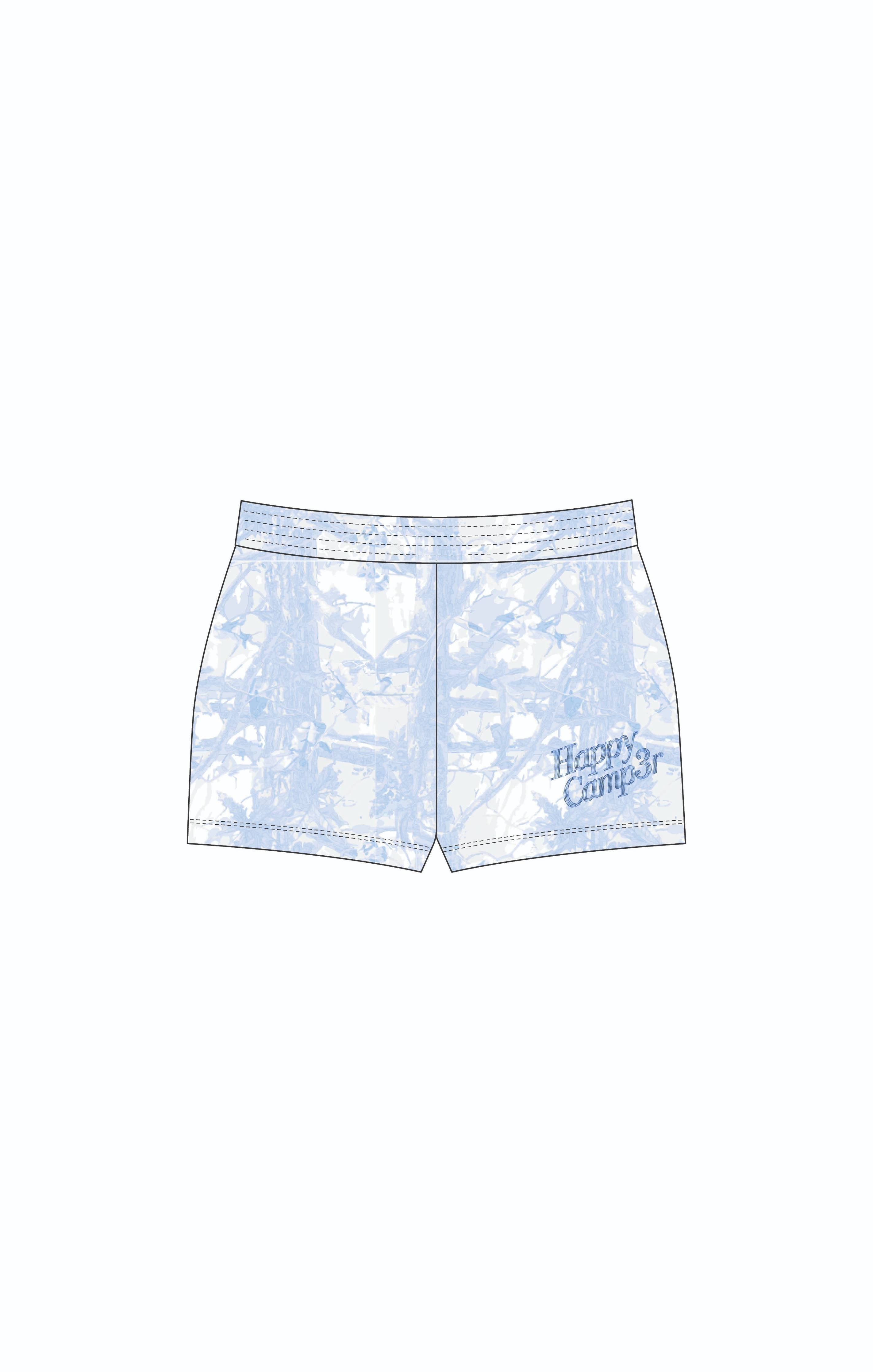 BLUE CAMO ELLIE SHORTS