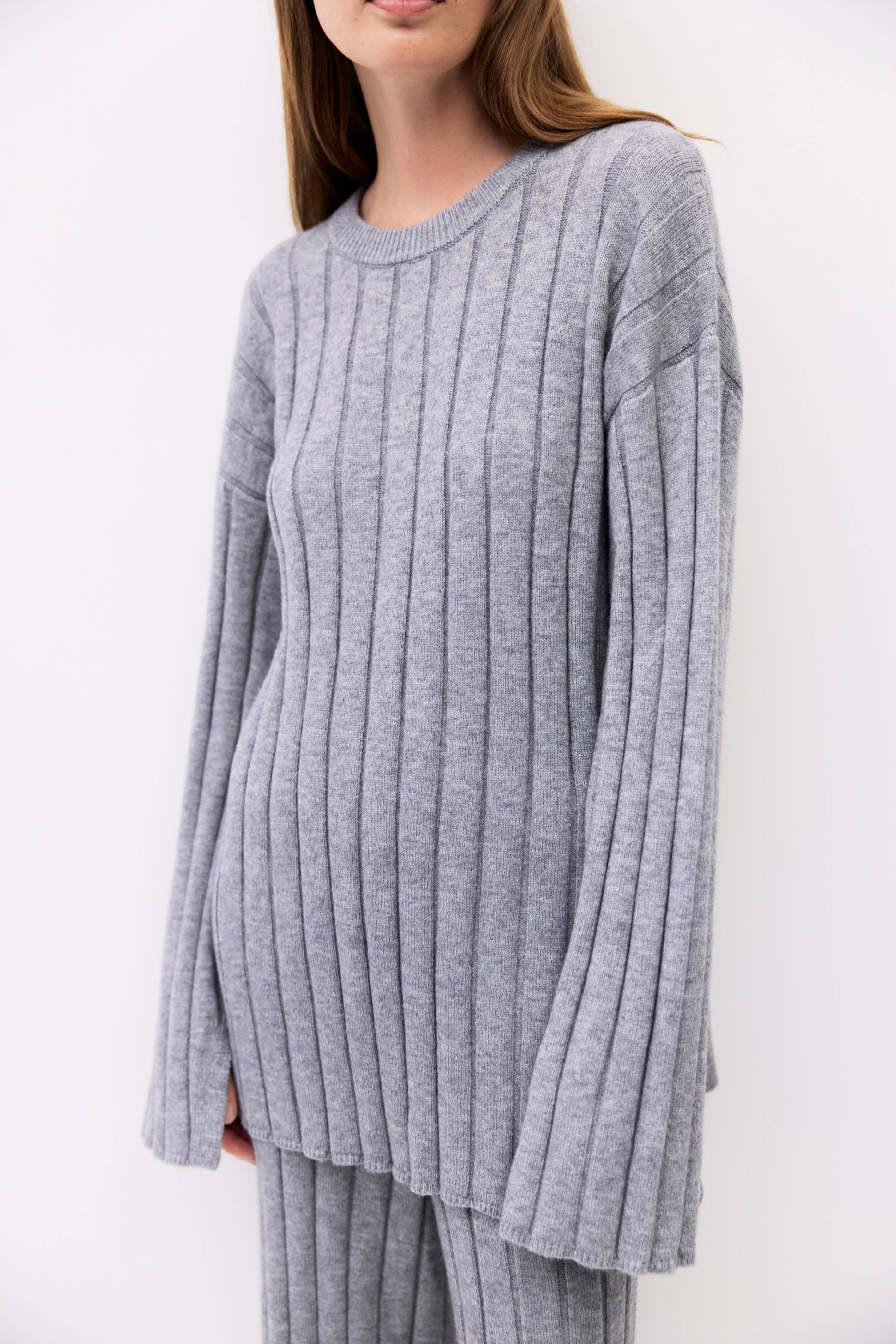 The Dakota Sweater | Ribbed Knit Lounge Sweater