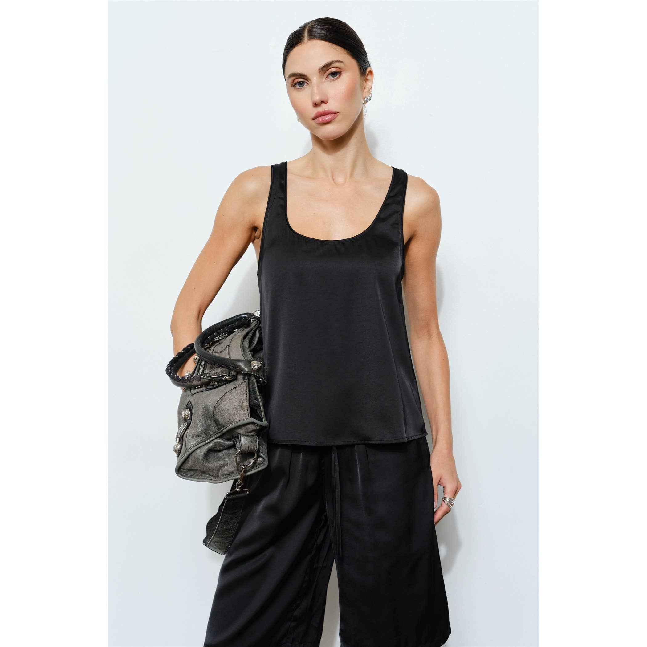 Cordova Satin Scoop Neck Tank