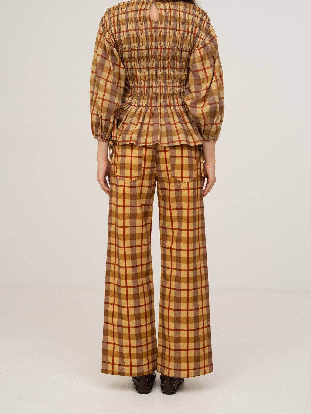 Tartine Plaid Print Jeans