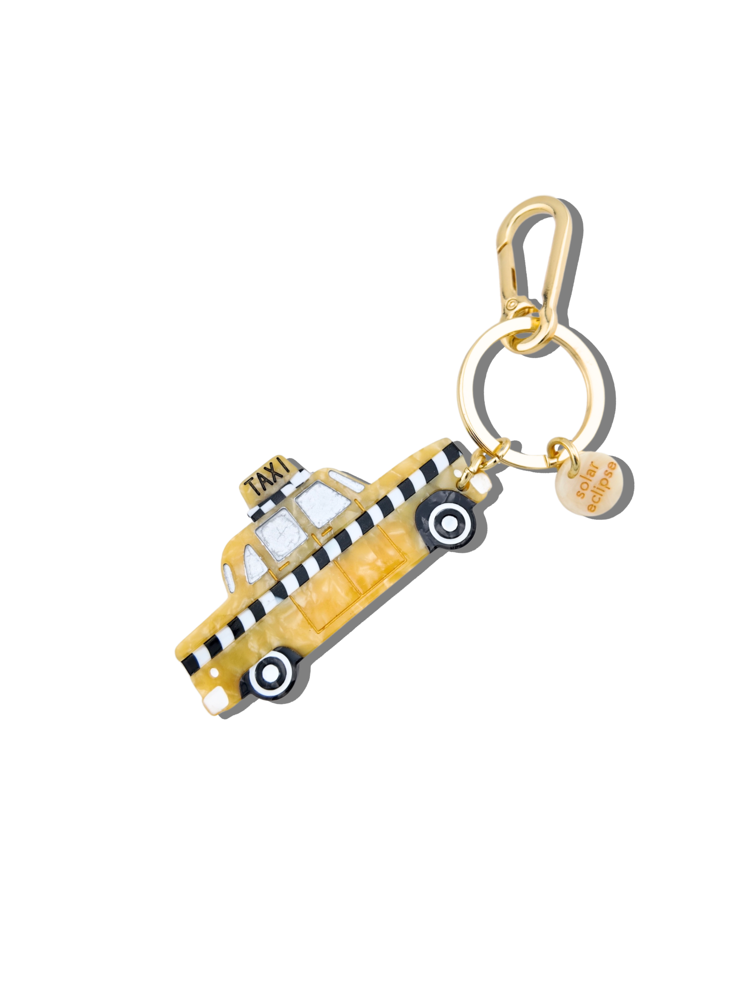 Taxicab Bag Charm & Keychain