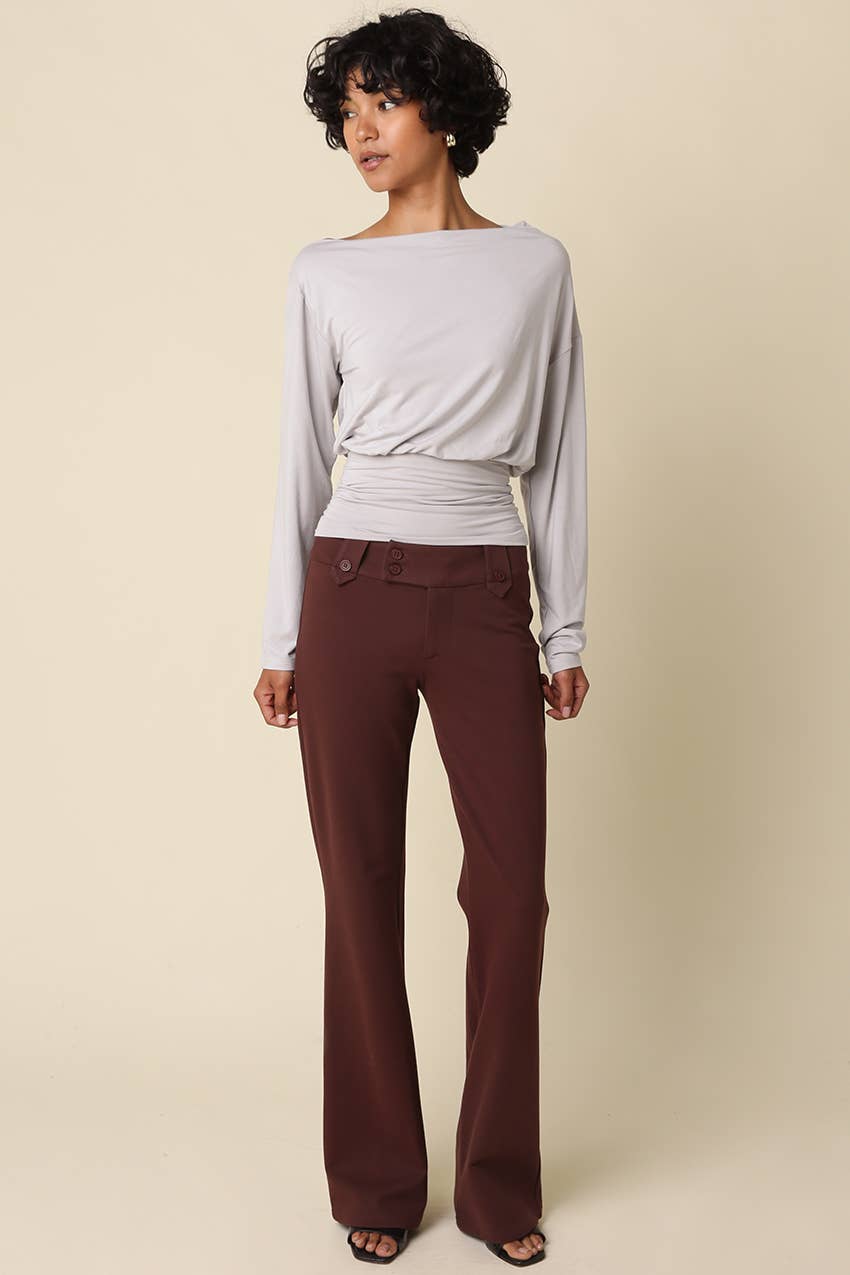 HELEN DRAPED WAIST TOP