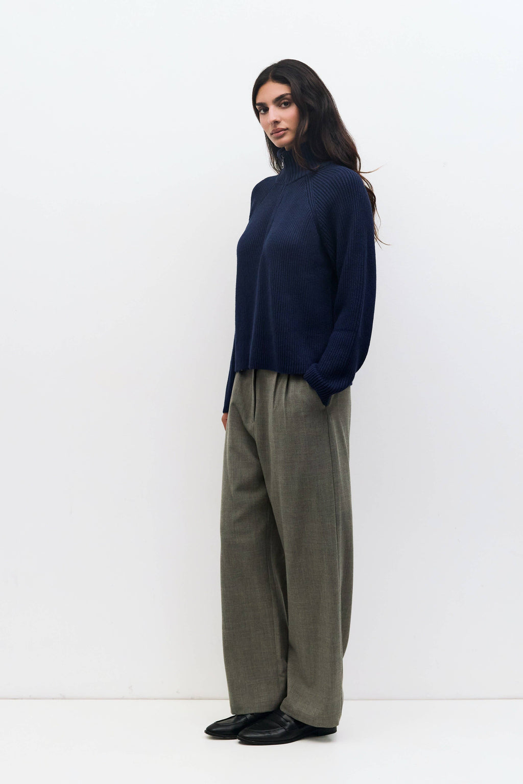 The Jules Sweater | Half-Zip Chunky Sweater