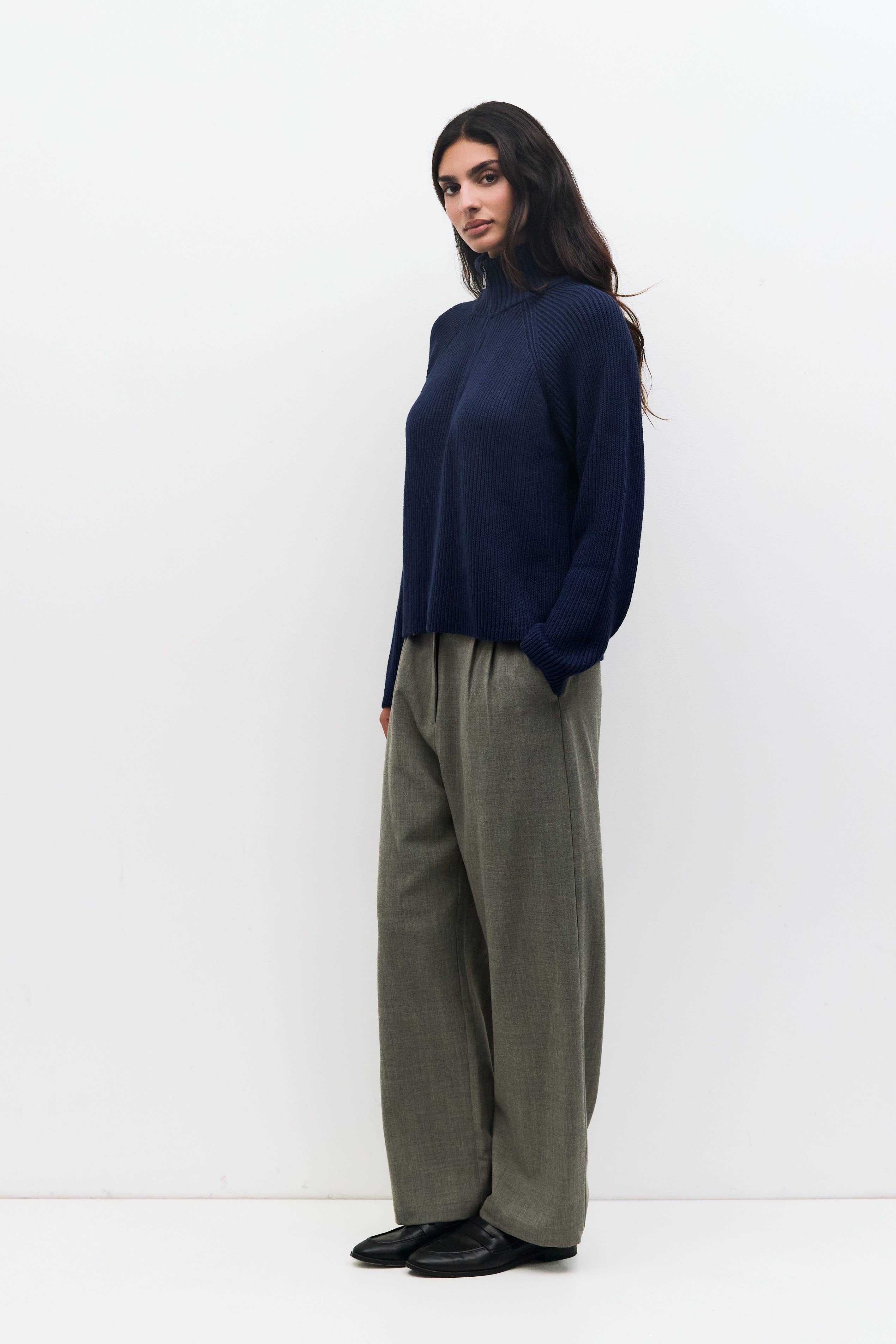 The Jules Sweater | Half-Zip Chunky Sweater