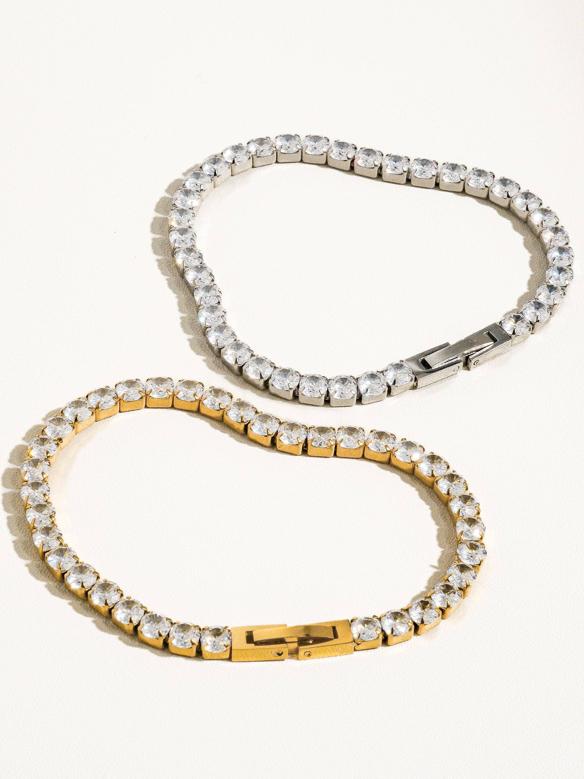 RENÉ NON-TARNISH RHINESTONE BRACELET
