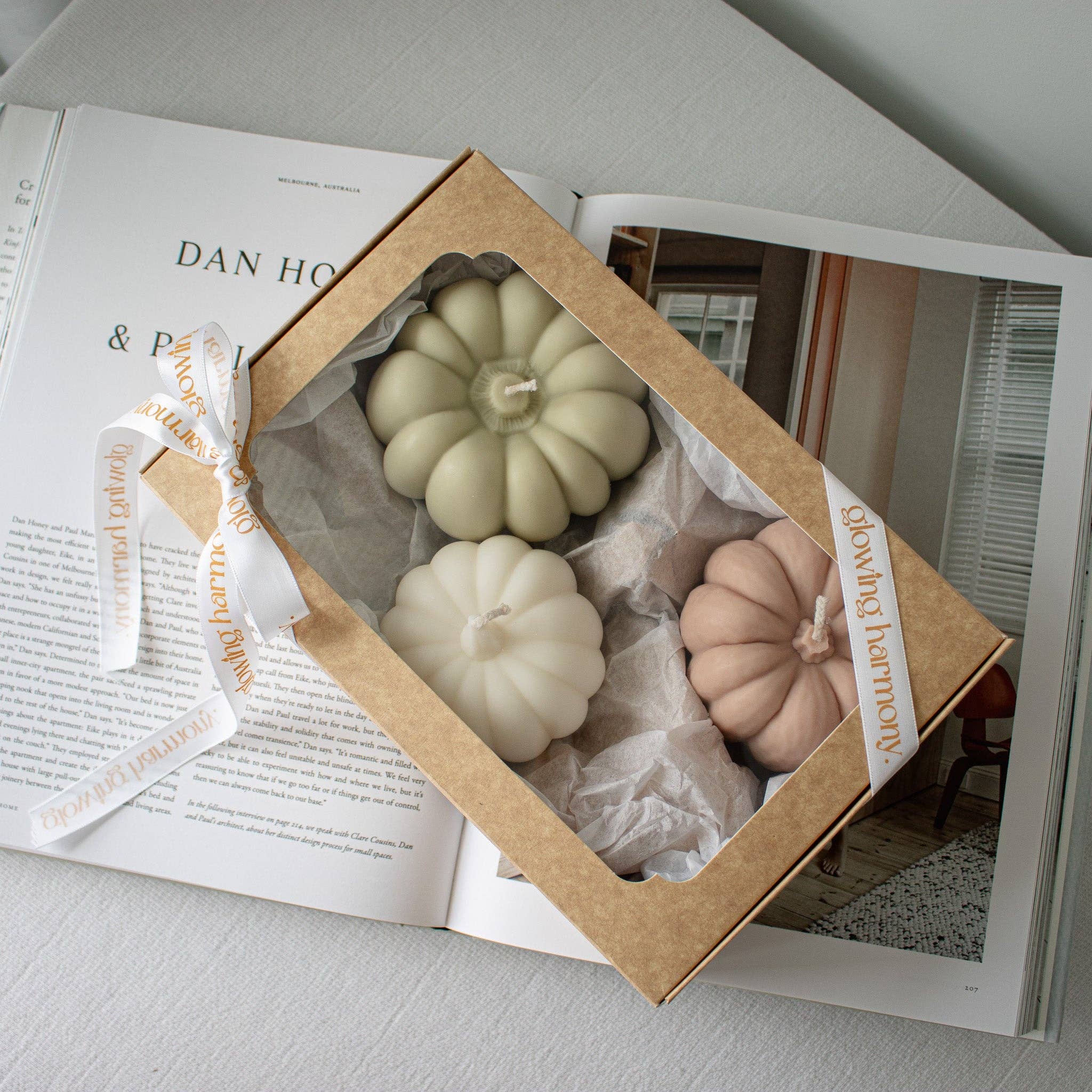 Pumpkin Fall Candle Set, Fall Home Decor